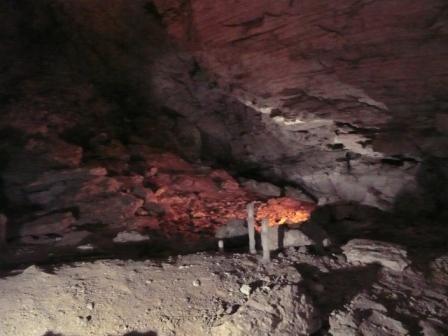 Кунгурская пещера. Сталагмиты в последнем гроте